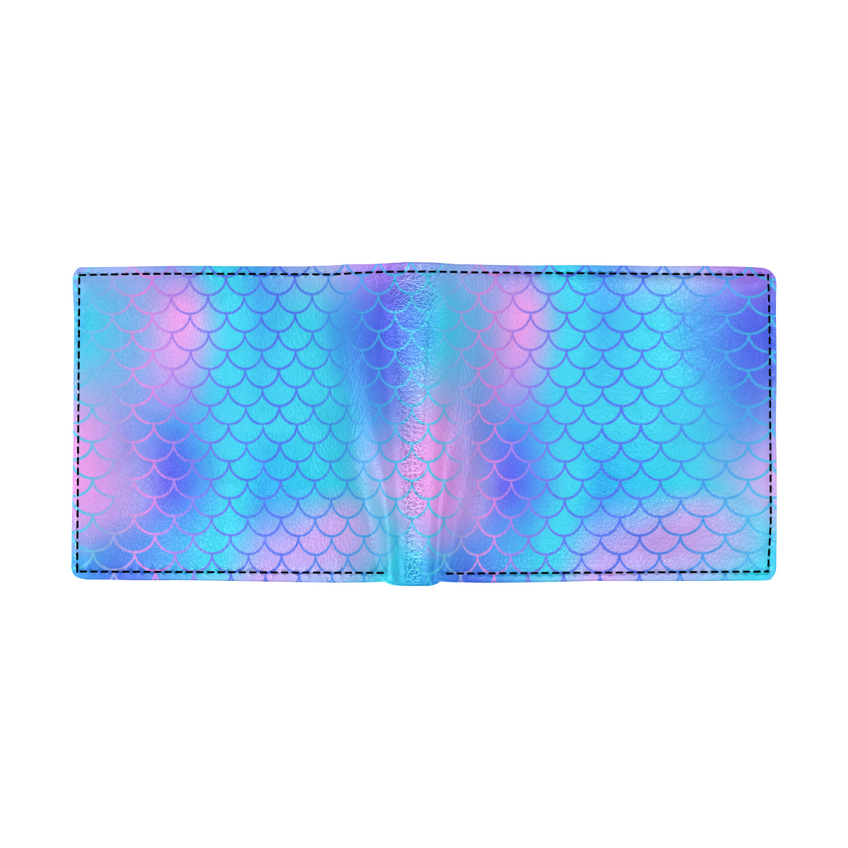 Mermaid Scales Pattern Print Design 04 Men's ID Card Wallet