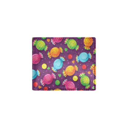 Candy Pattern Print Design CA05 Men's ID Card Wallet