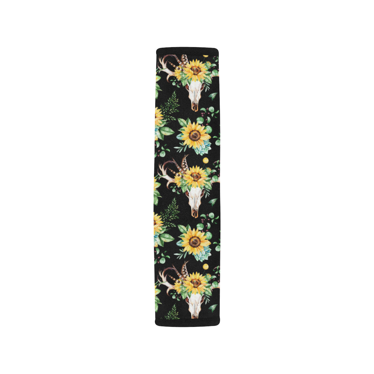 Sunflower Pattern Print Design SF08 Car Seat Belt Cover