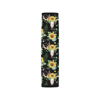 Sunflower Pattern Print Design SF08 Car Seat Belt Cover