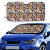 Sugar Skull Print Design LKS306 Car front Windshield Sun Shade