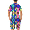 Tie Dye Rainbow Design Print Men's Romper