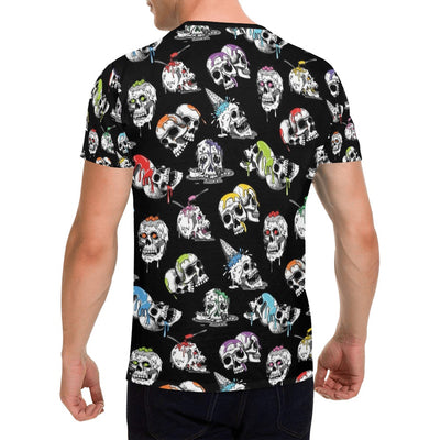 Skull Print Design LKS3013 Men's All Over Print T-shirt