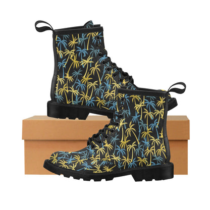 Palm Tree Pattern Women's Boots