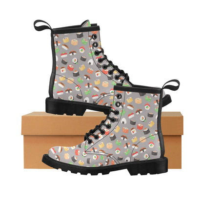 Sushi Print Design LKS307 Women's Boots