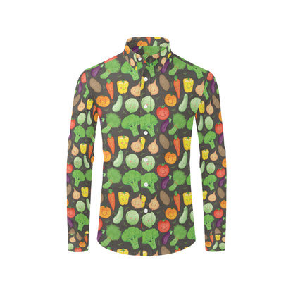 Vegan Funny Themed Design Print Men's Long Sleeve Shirt