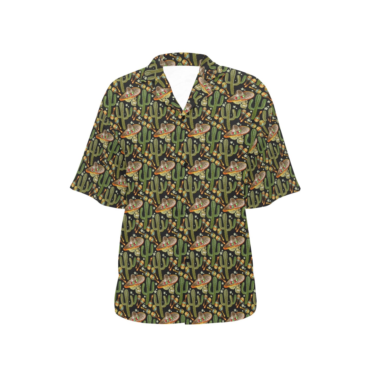 Western Style Print Women's Hawaiian Shirt