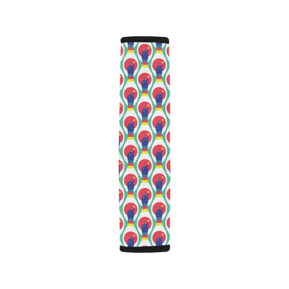 Bowling Pattern Print Design 05 Car Seat Belt Cover