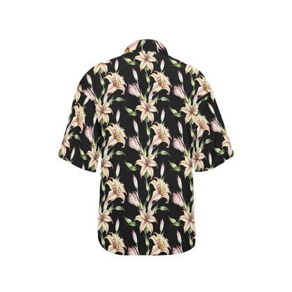 Lily Pattern Print Design LY05 Women's Hawaiian Shirt