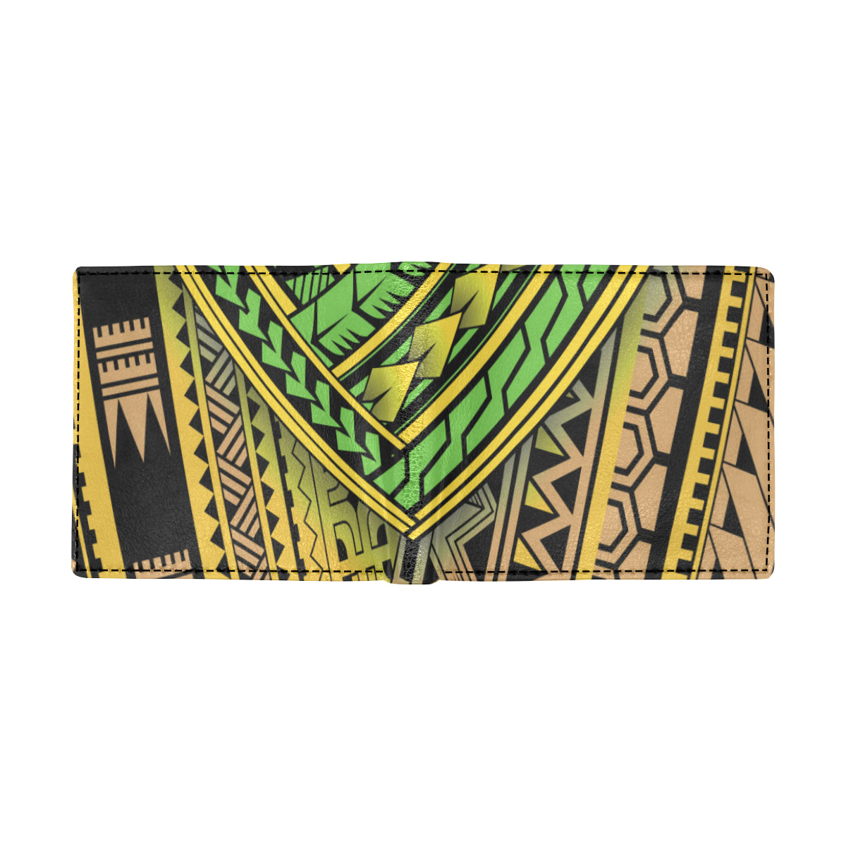 Polynesian Tribal Color Men's ID Card Wallet