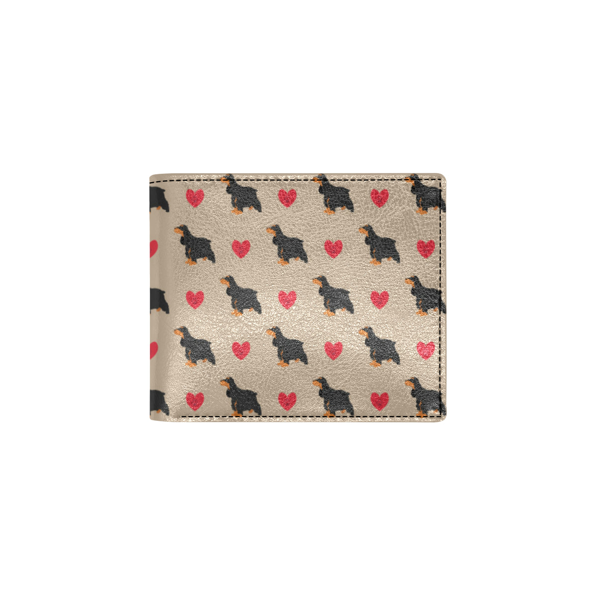 Cocker Pattern Print Design 02 Men's ID Card Wallet