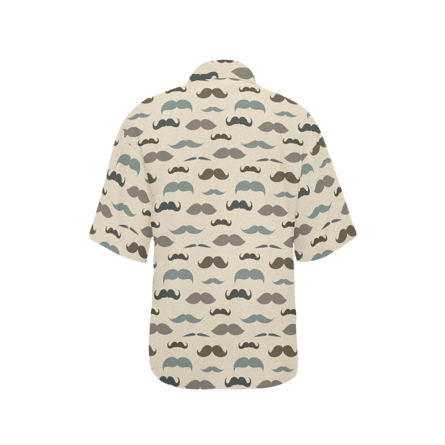 Mustache Pattern Print Design A01 Women's Hawaiian Shirt
