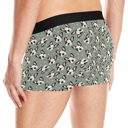 Boston Terrier Pattern Print Design 05 Men's Boxer Briefs