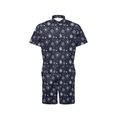 Nautical Sky Design Themed Print Men's Romper