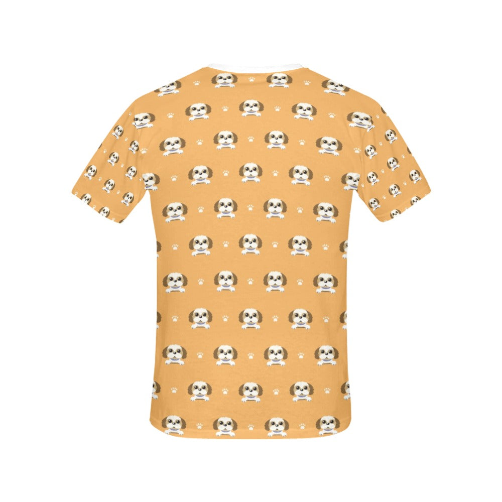 Shih Tzu Print Design LKS303 Women's  T-shirt