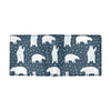 Polar Bear Pattern Print Design A02 Men's ID Card Wallet