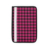 Pink Tartan Plaid Pattern Car Seat Belt Cover