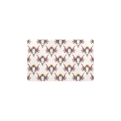 Buffalo Head Pattern Print Design 02 Kitchen Mat