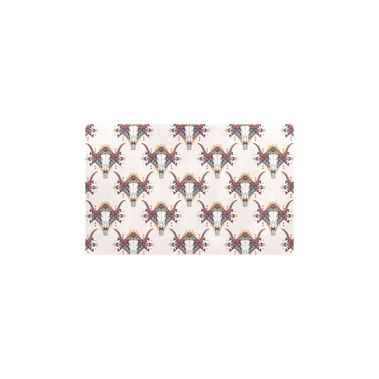 Buffalo Head Pattern Print Design 02 Kitchen Mat