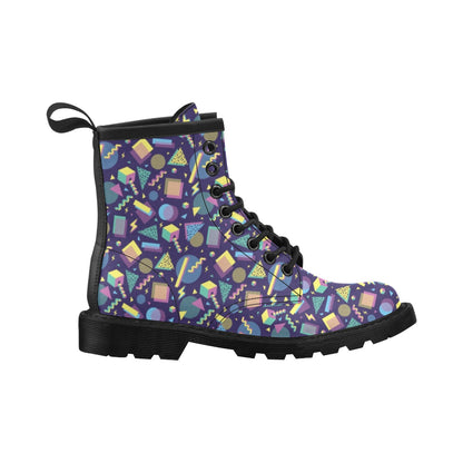 Geometric Print Design LKS401 Women's Boots