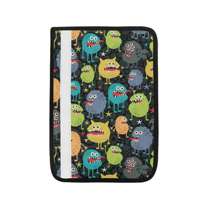Monster Pattern Print Design 01 Car Seat Belt Cover