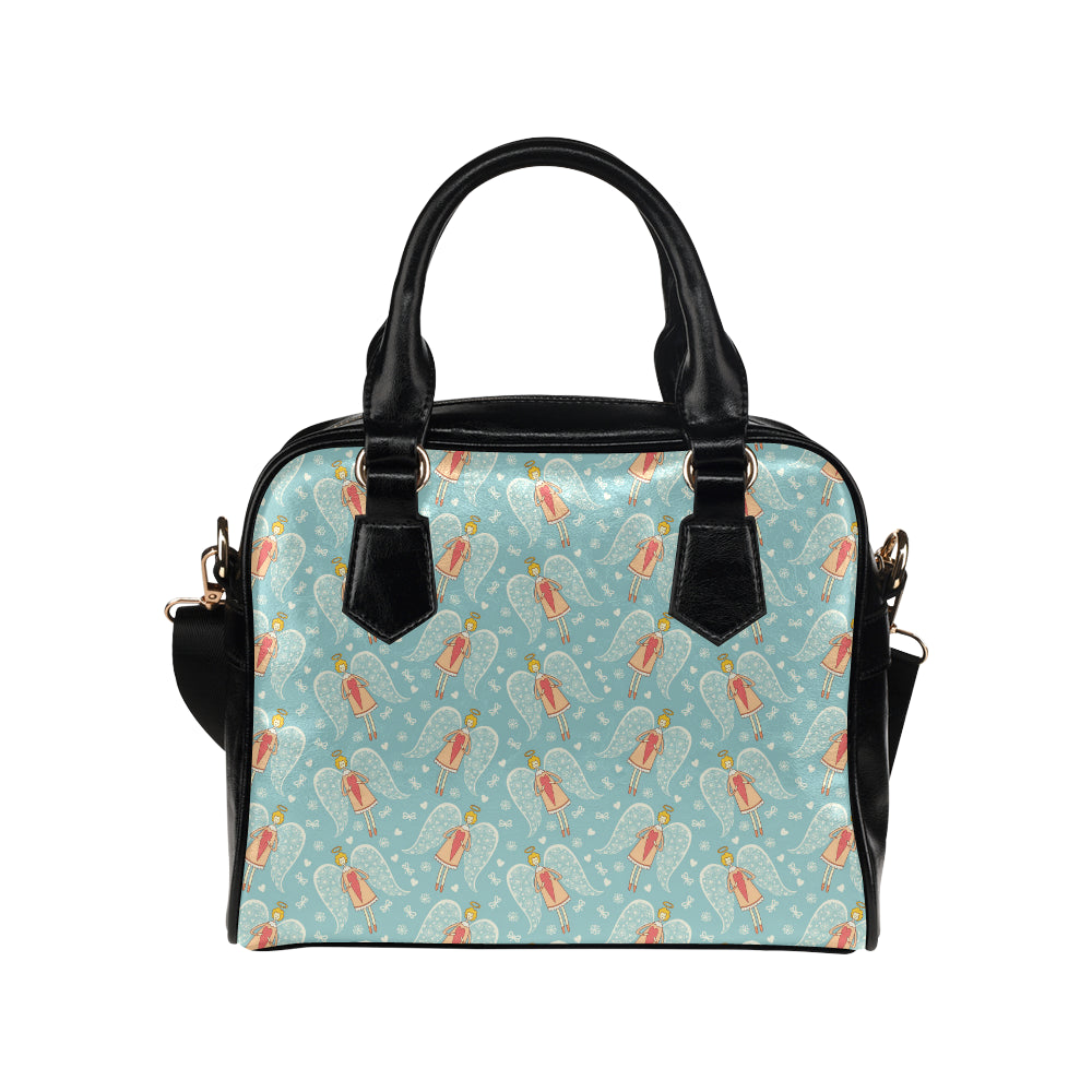 Angel Pattern Print Design 01 Shoulder Handbag