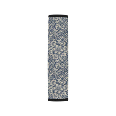 Elegant Floral Print Pattern Car Seat Belt Cover