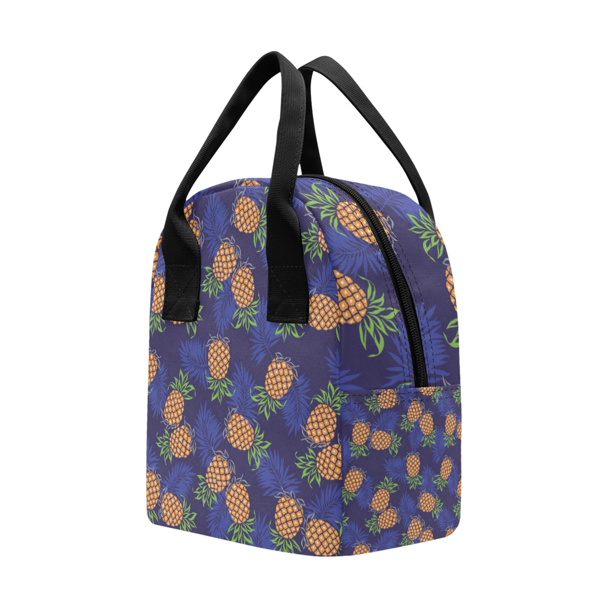 Pineapple Pattern Print Design PP02 Insulated Lunch Bag