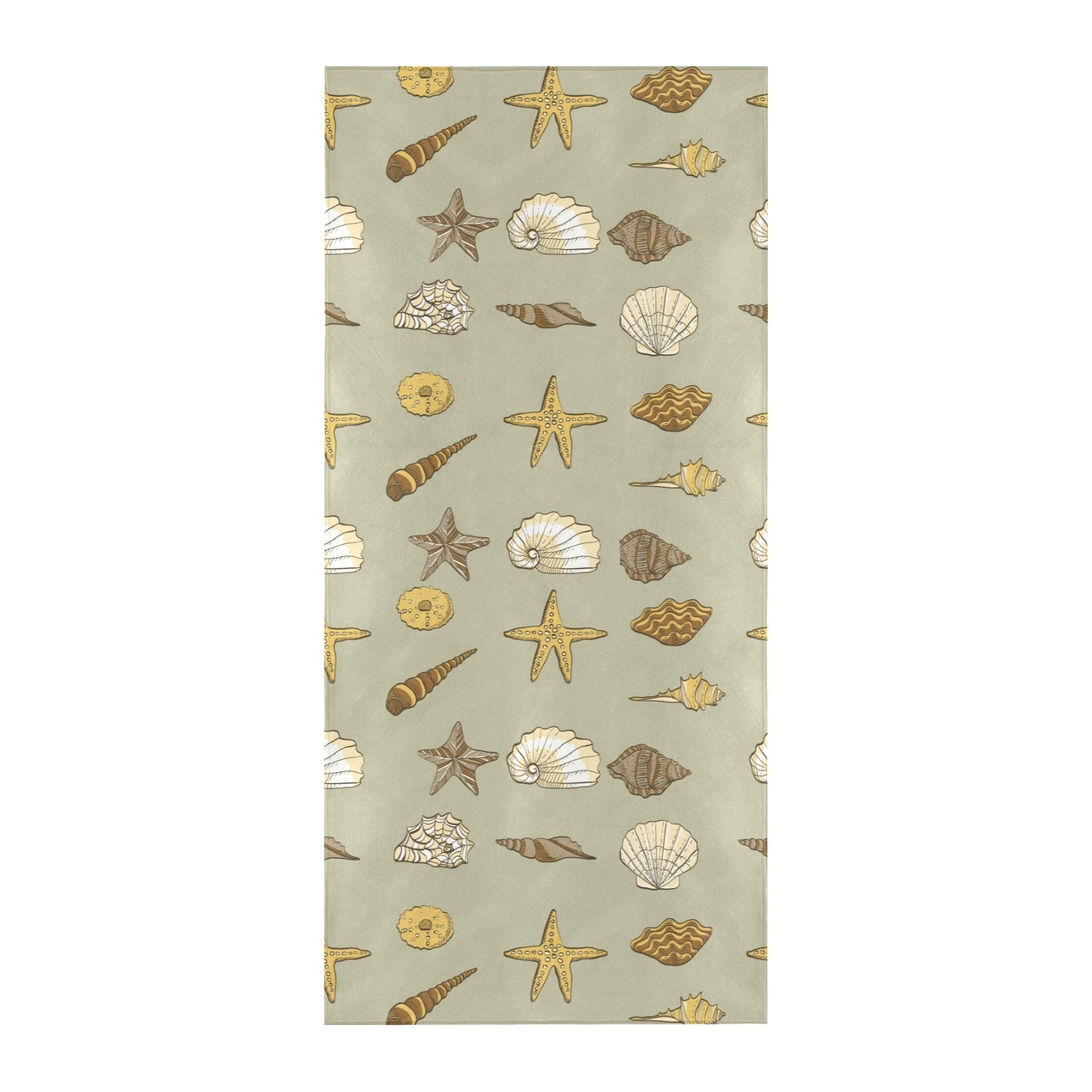 Seashell Beach Print Design LKS303 Beach Towel 32" x 71"