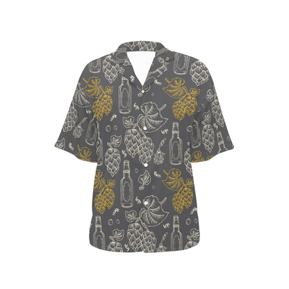 Hope Pattern Print Design 01 Women's Hawaiian Shirt