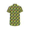 Lovebird Pattern Print Design 01 Men's Short Sleeve Button Up Shirt