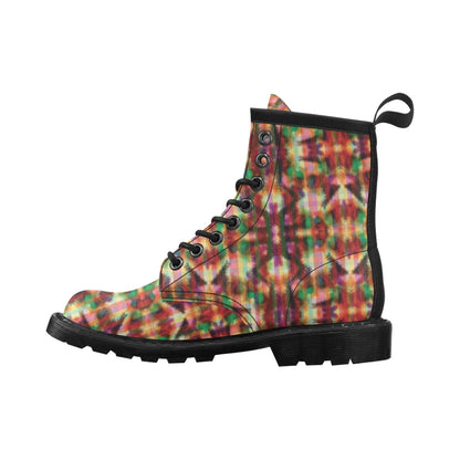 Tie Dye Print Design LKS301 Women's Boots