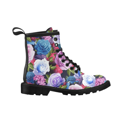 Rose Pattern Print Design RO09 Women's Boots