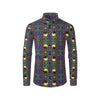 Yin Yang Neon Color Design Print Men's Long Sleeve Shirt