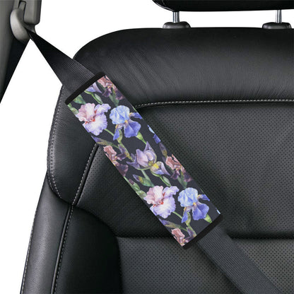 Iris Pattern Print Design IR04 Car Seat Belt Cover
