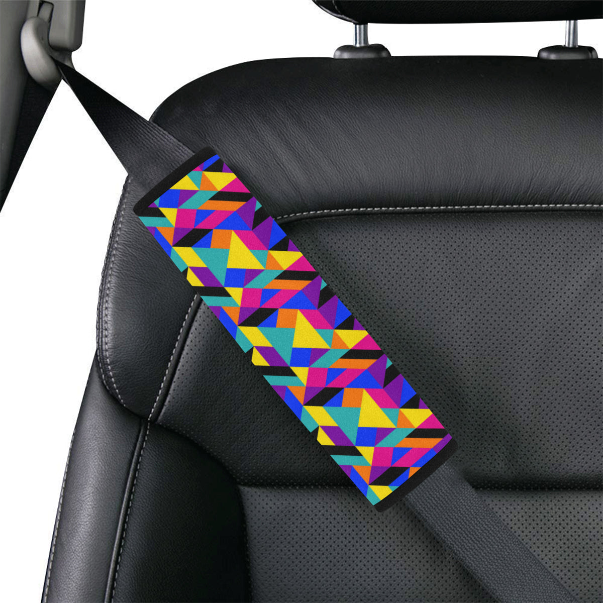 90s Colorful Pattern Print Design 1 Car Seat Belt Cover