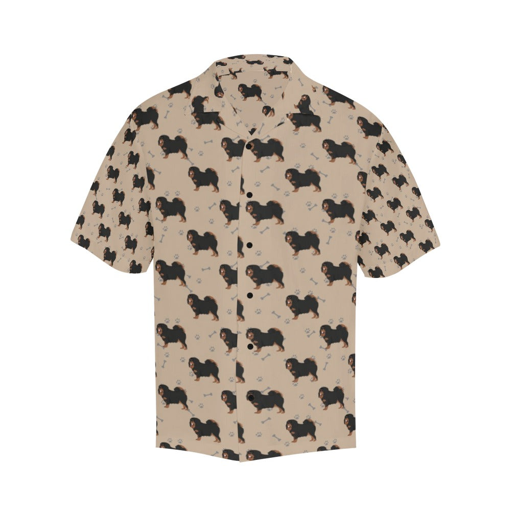 Tibetan Mastiffs Print Design LKS301 Men's Hawaiian Shirt