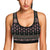 Ethnic Dot Style Print Pattern Sports Bra