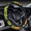 Bird Of Paradise Pattern Print Design BOP013 Steering Wheel Cover with Elastic Edge