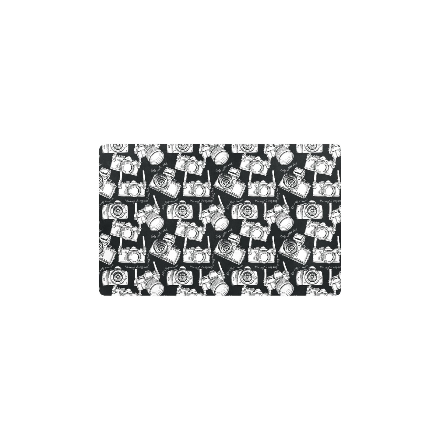 Camera Pattern Print Design 01 Kitchen Mat