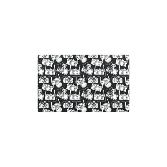 Camera Pattern Print Design 01 Kitchen Mat