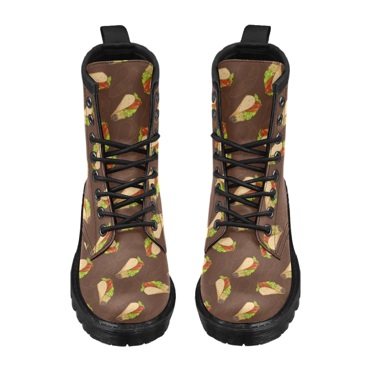 Taco Pattern Print Design TC08 Women's Boots