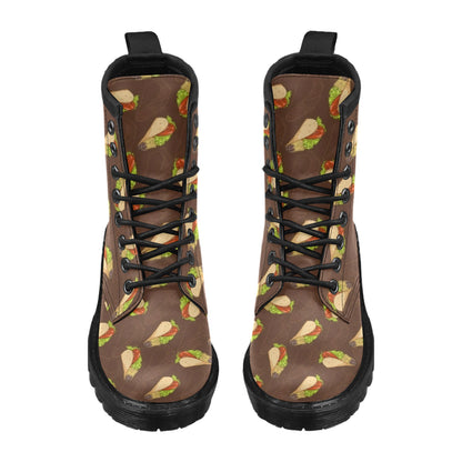 Taco Pattern Print Design TC08 Women's Boots