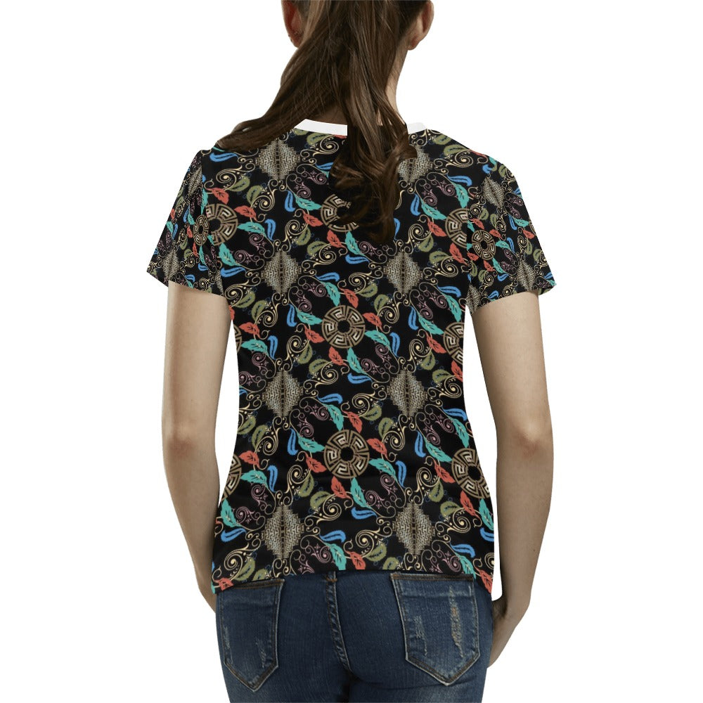 Ancient Greek Print Design LKS308 Women's  T-shirt