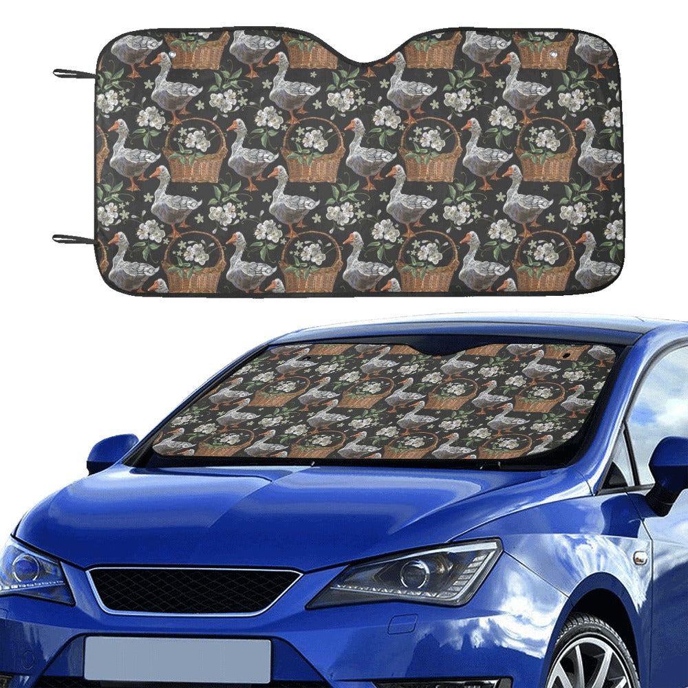 Goose Print Design LKS406 Car front Windshield Sun Shade