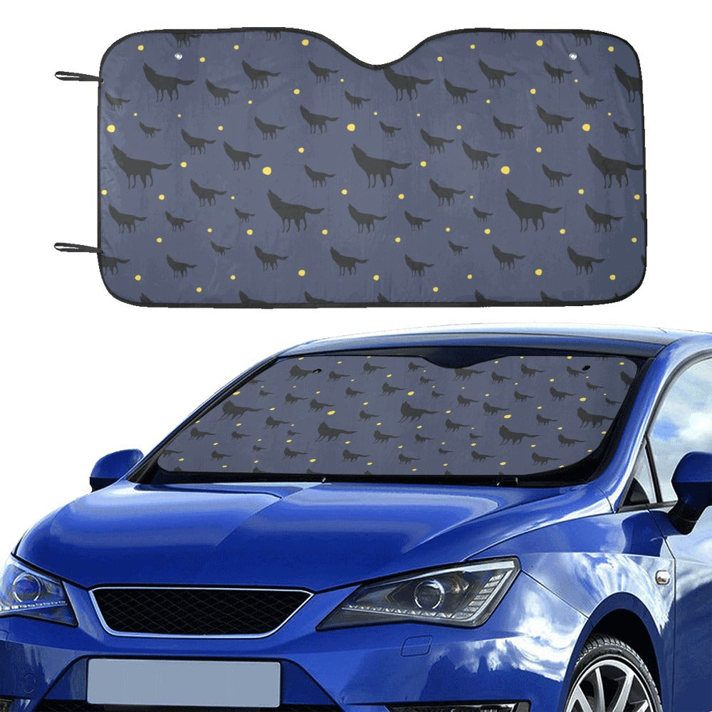 Wolf Print Design LKS301 Car front Windshield Sun Shade