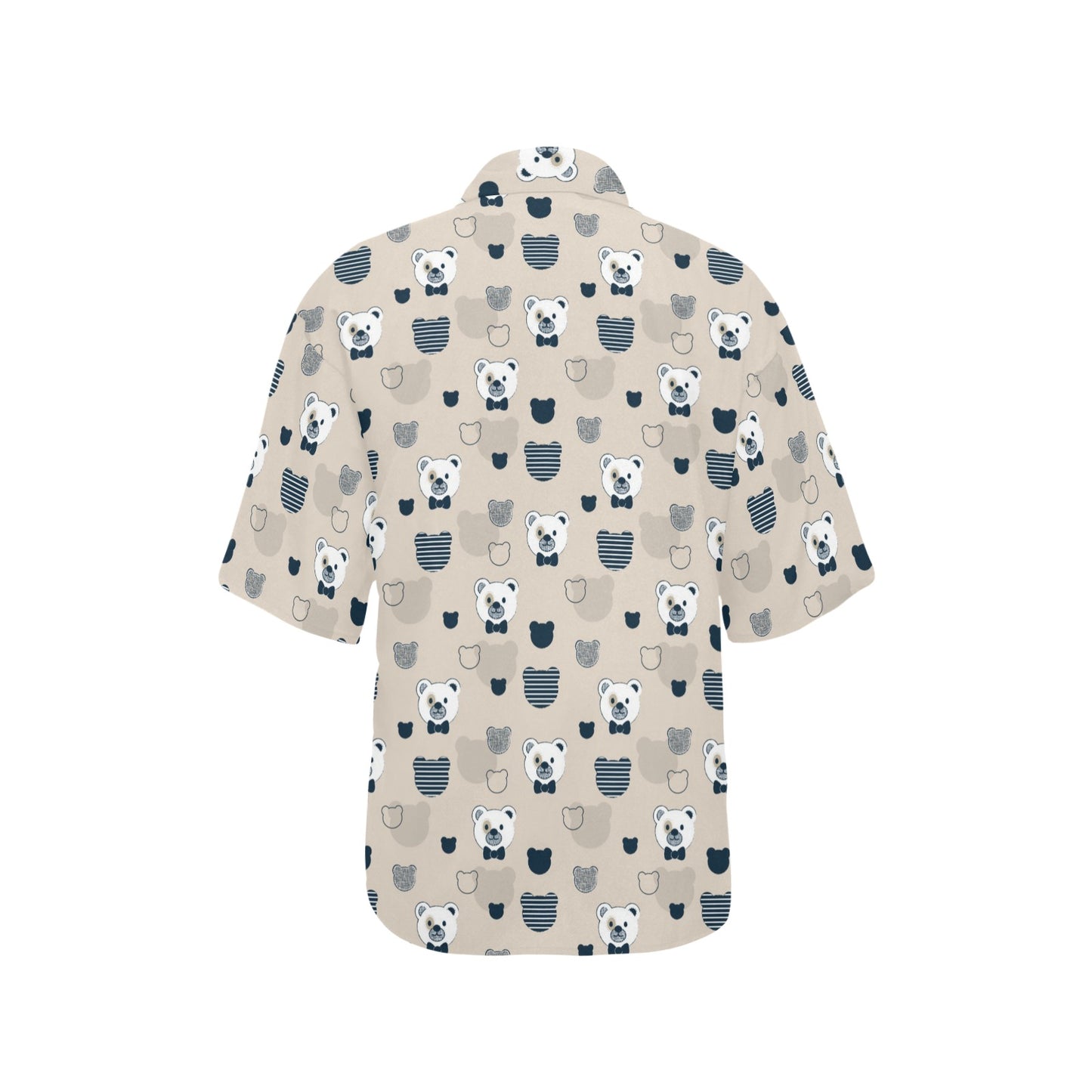 Bear Pattern Print Design 05 Women's Hawaiian Shirt