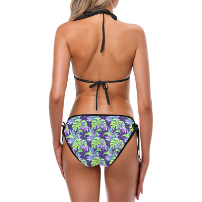 Tropical Flower Pattern Print Design TF019 Bikini