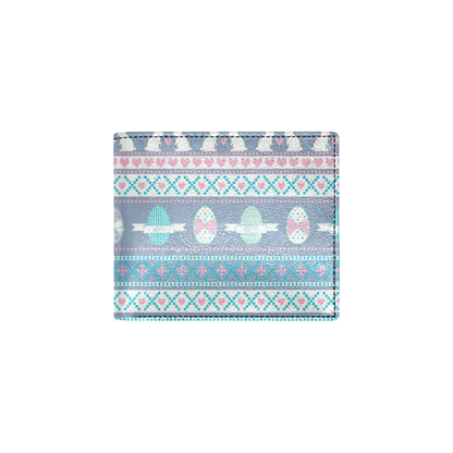 Easter Eggs Pattern Print Design RB013 Men's ID Card Wallet