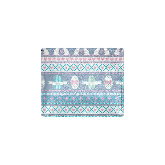 Easter Eggs Pattern Print Design RB013 Men's ID Card Wallet